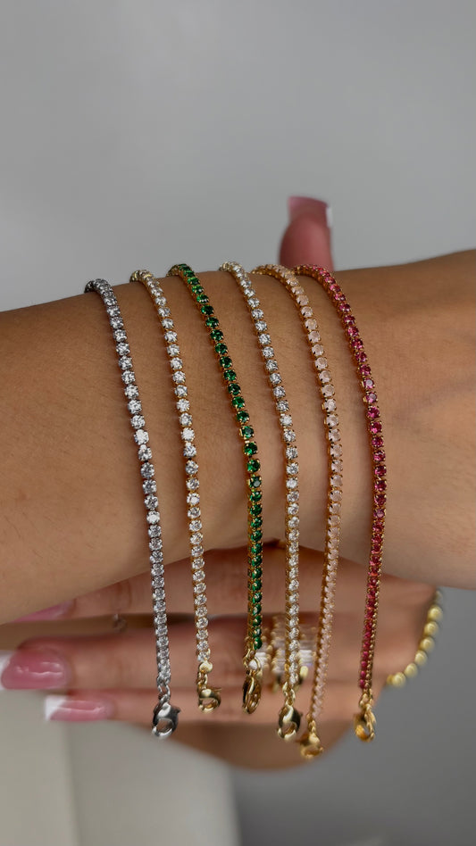 Golden Tennis Bracelet