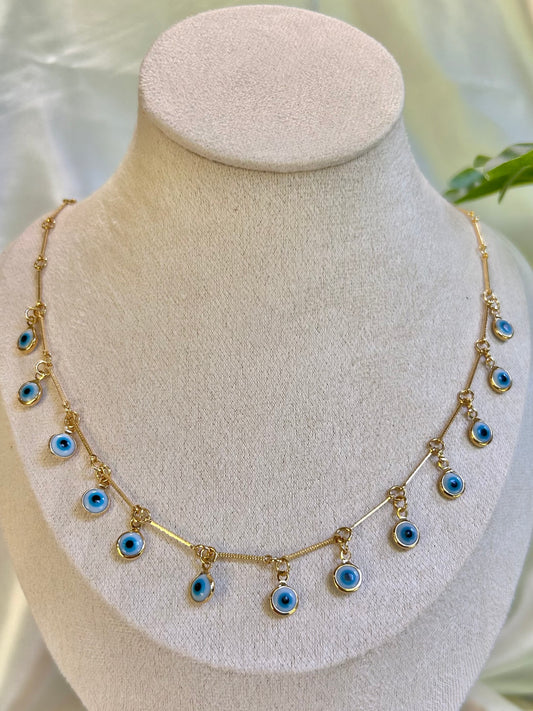 Blue Evil Eye Necklace