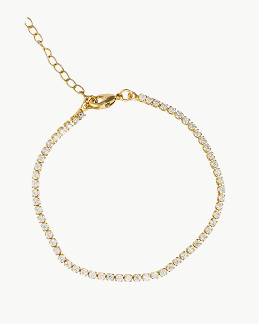Golden Tennis Bracelet