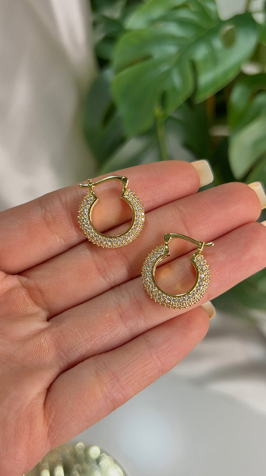 Mini Golden Hoops