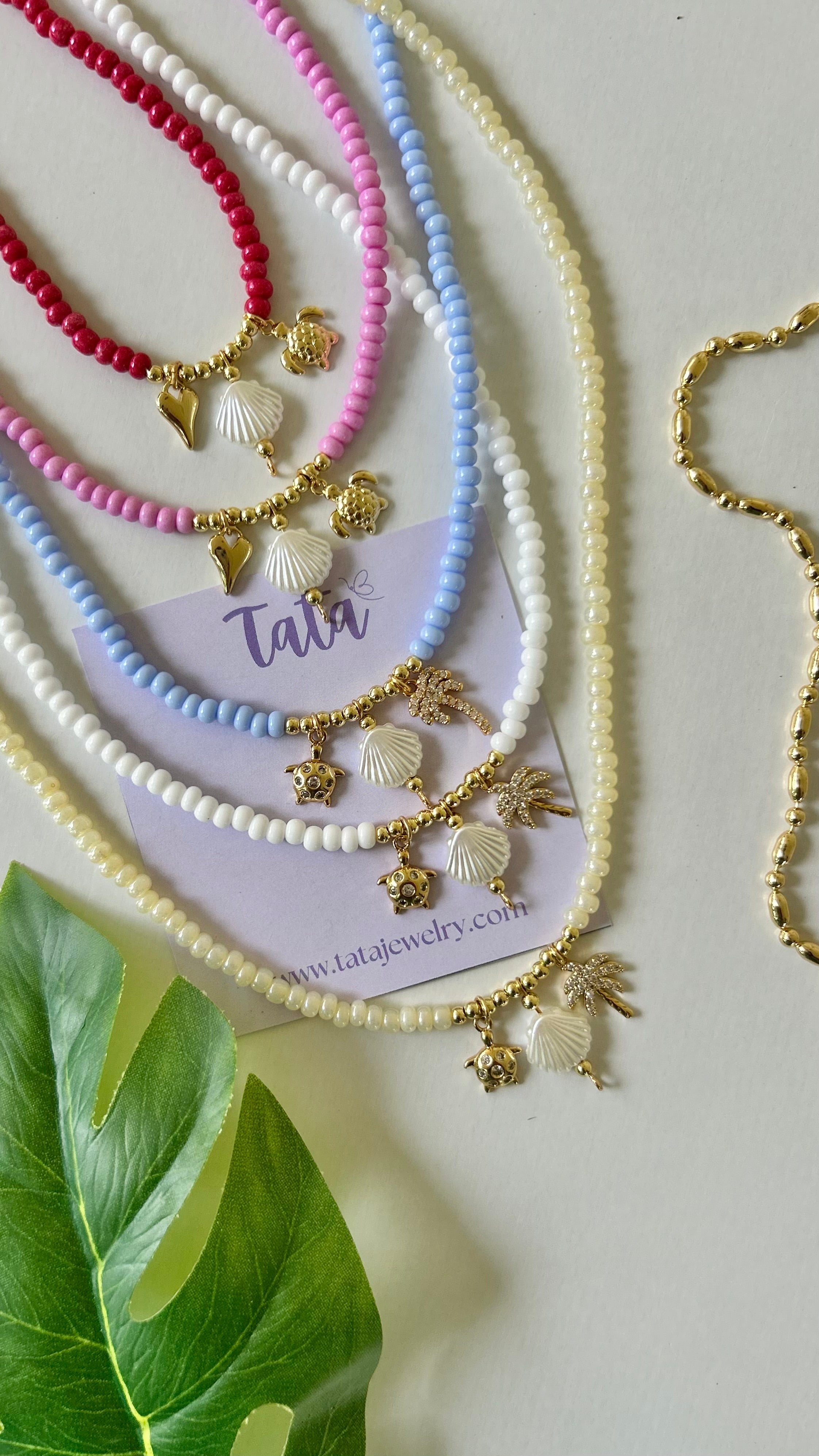 ネックレス・ペンダント TATIANA (SILVER925) Ribbon Tie Pearl necklace 4BTR426 Tilda's Bow Double Strand Round Diamond Necklace, White Gold
